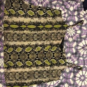 Snake print tank top